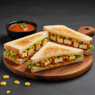 Paneer Sweet Corn Sandwich